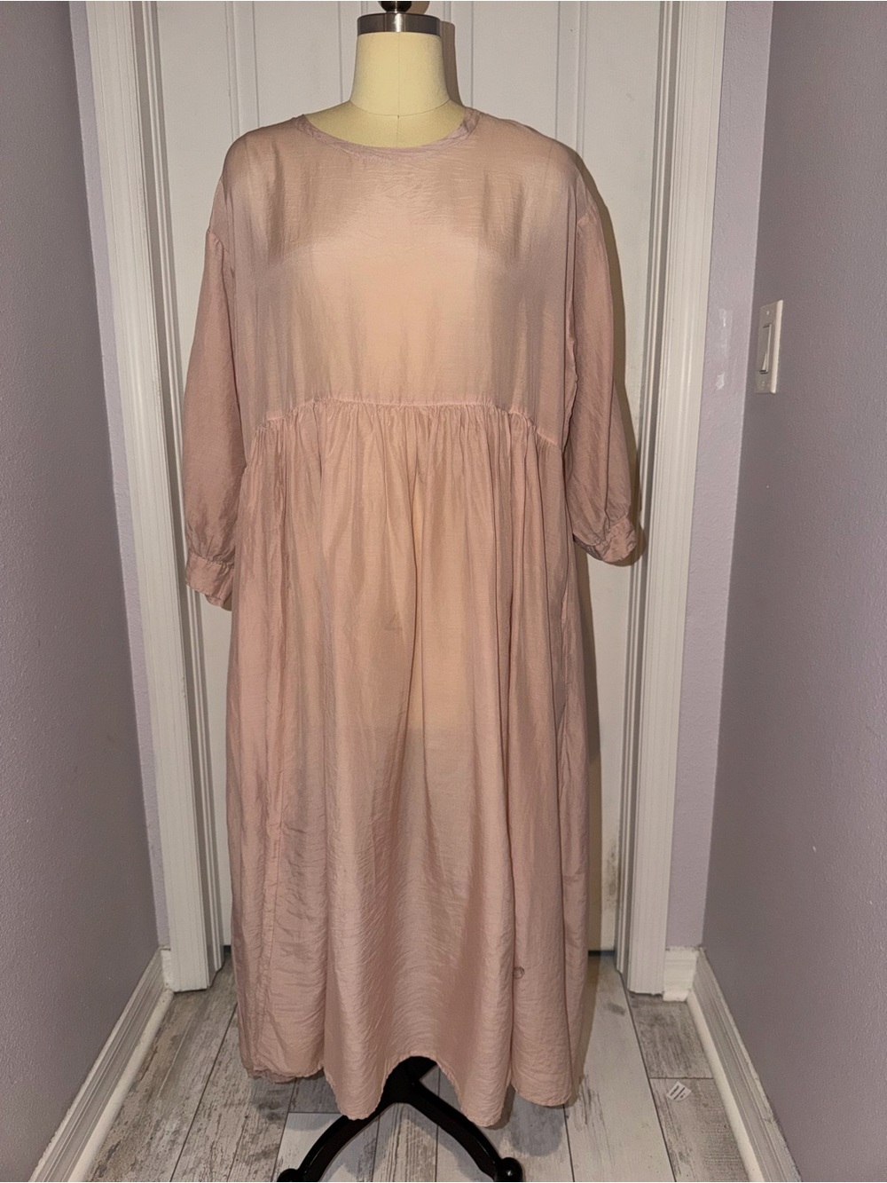 CP Shades Blush -Pink silk blend Dress